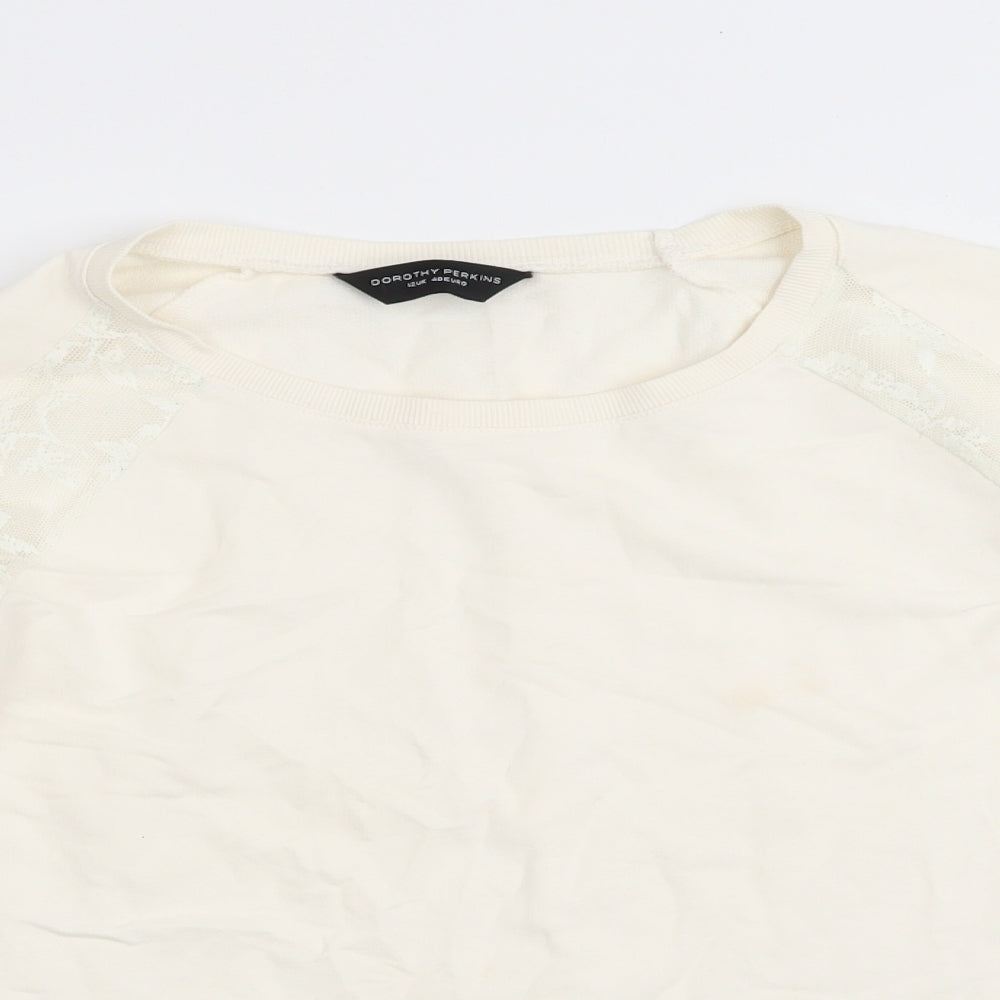 Womens UK Size 12 Dorothy Perkins Ivory Pullover Jumper