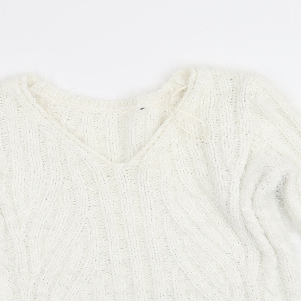 Womens UK Size XS Marks and Spencer Ivory Pullover Jumper