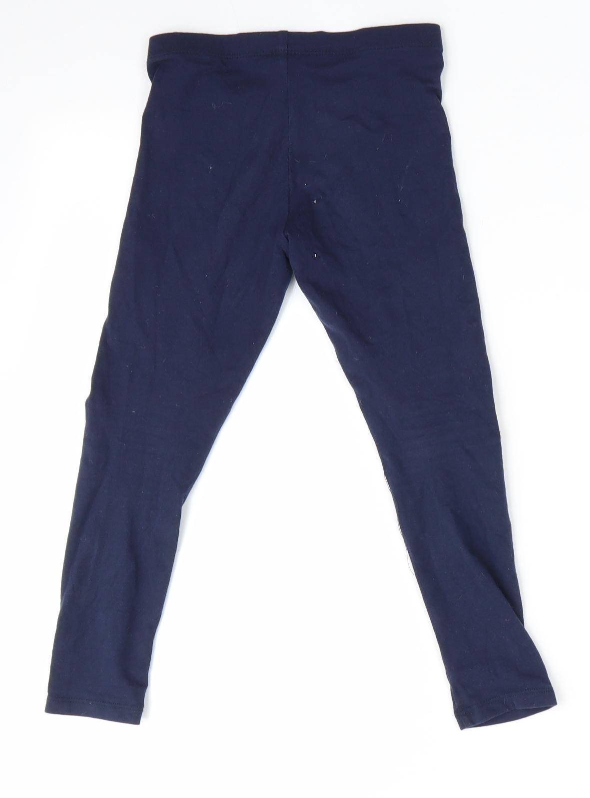 Florence and Fred Girls Blue Animal Print   Pyjama Pants Size 5-6 Years  - Rudolph logo on knees