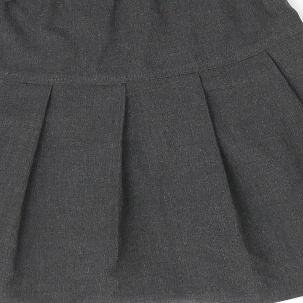 Marks and Spencer Girls Grey   A-Line Skirt Size 6-7 Years - Drop waist school skirt