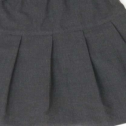 Marks and Spencer Girls Grey   A-Line Skirt Size 6-7 Years - Drop waist school skirt