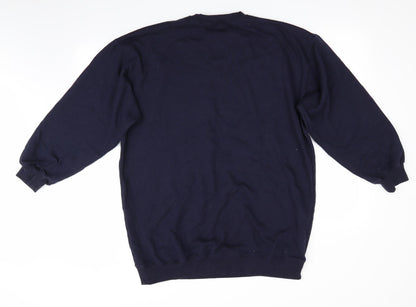 In the Style Womens Blue   Pullover Sweatshirt Size 10  - Longline Sweatshirt