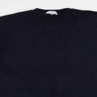 In the Style Womens Blue   Pullover Sweatshirt Size 10  - Longline Sweatshirt