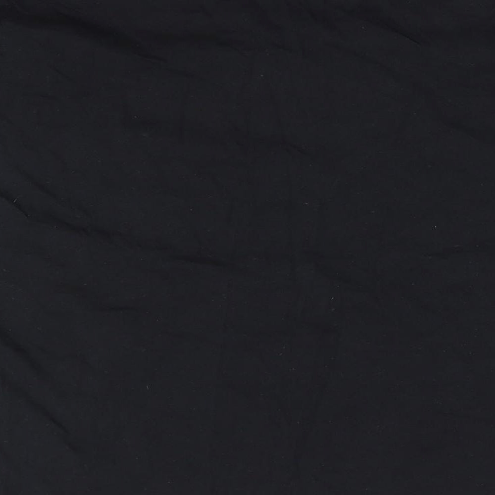 Brand and care label for George women’s black solid pyjama top, size UK 8, - day dreamer