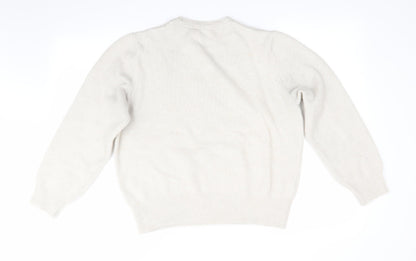 Peacocks Womens Ivory   Pullover Jumper Size M  - Pale Oatmeal Colour