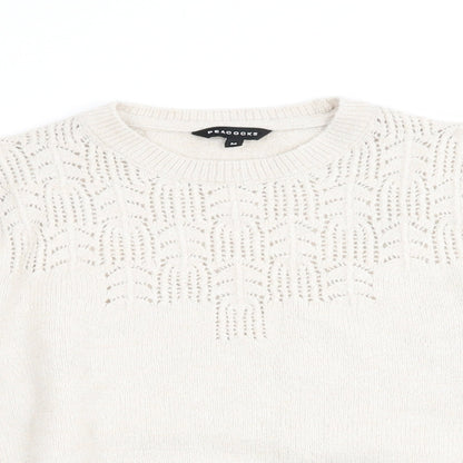 Peacocks Womens Ivory   Pullover Jumper Size M  - Pale Oatmeal Colour