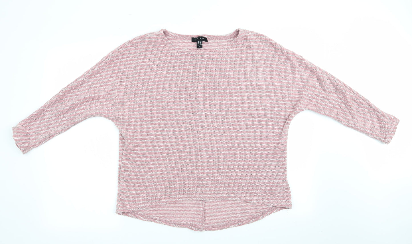 Womens UK Size M New Look Pink Pullover Jumper