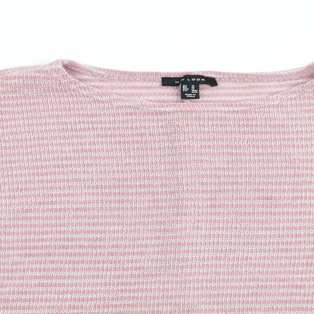 Womens UK Size M New Look Pink Pullover Jumper
