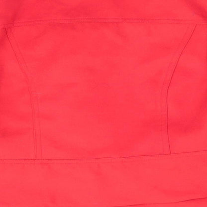 RIU Womens Orange   Bomber Jacket Coat Size 10  - Soft Felt like texture gathered shoulders