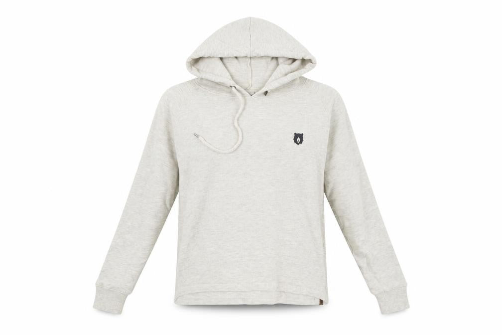 Front view of Hi5 women’s grey pullover hoodie, size S
