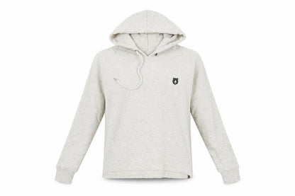 Front view of Hi5 women’s grey pullover hoodie, size S