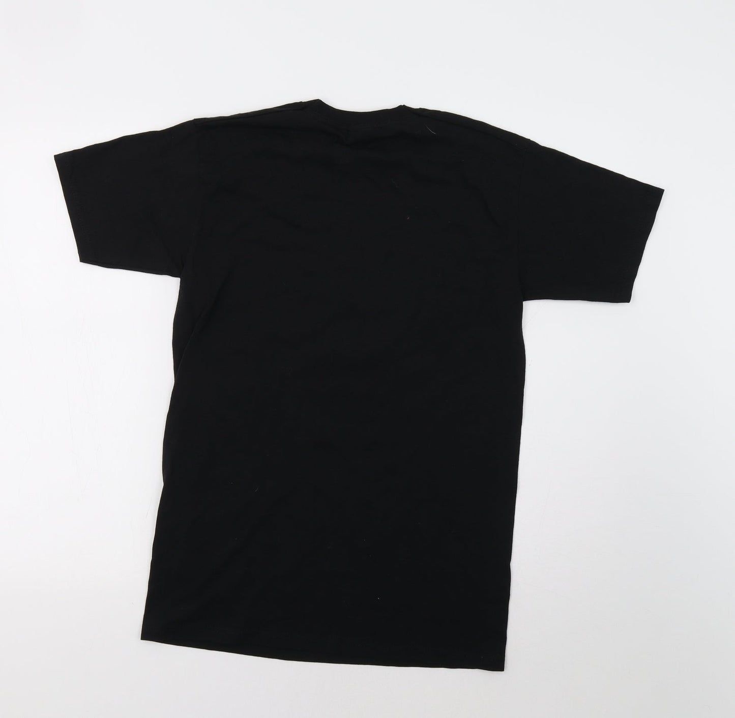 Mens UK Size S Fruit of the Loom Black  T-Shirt