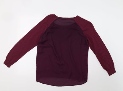 George Womens Purple   Pullover Jumper Size 12