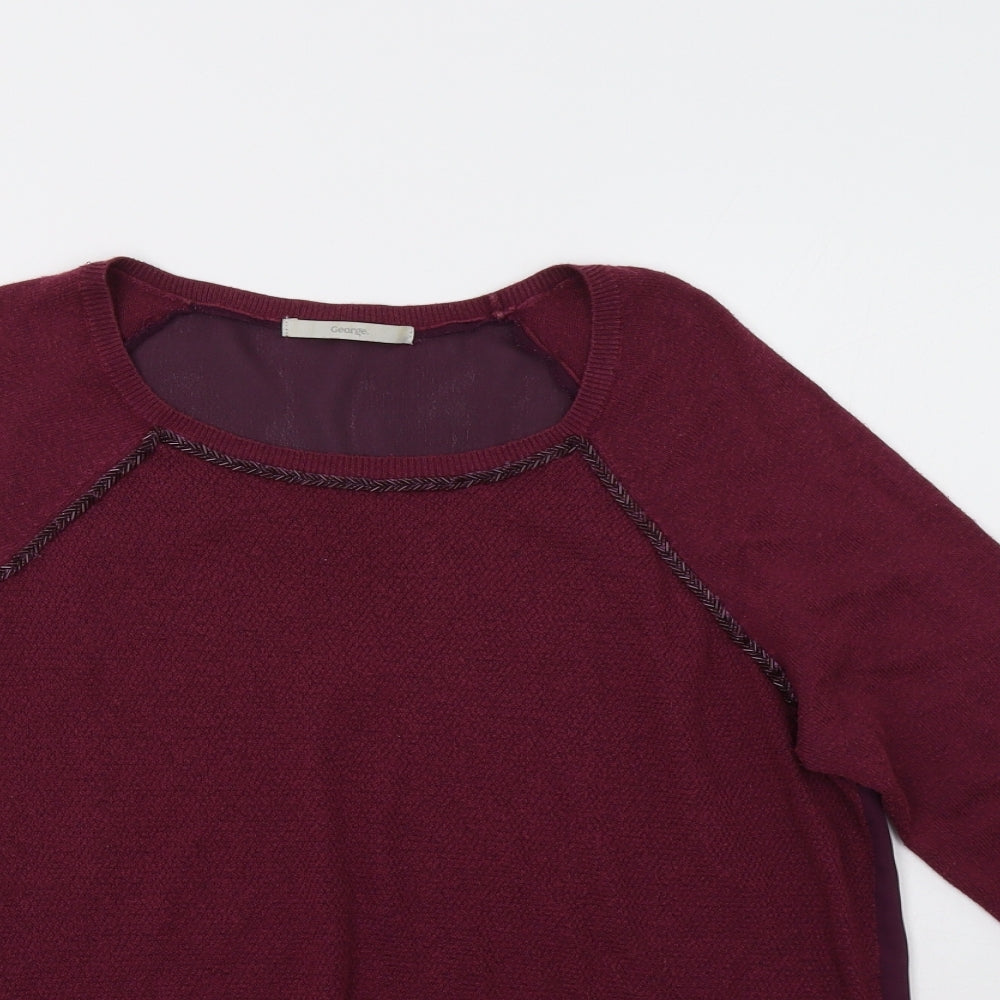 George Womens Purple   Pullover Jumper Size 12
