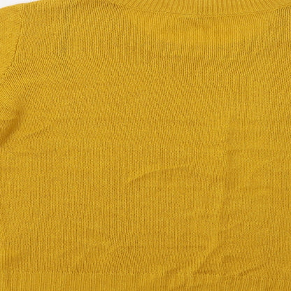 H&M Womens Yellow   Pullover Jumper Size S