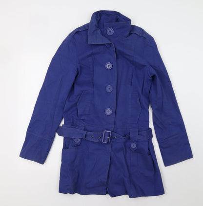 New Looki Womens Blue   Pea Coat Coat Size 12