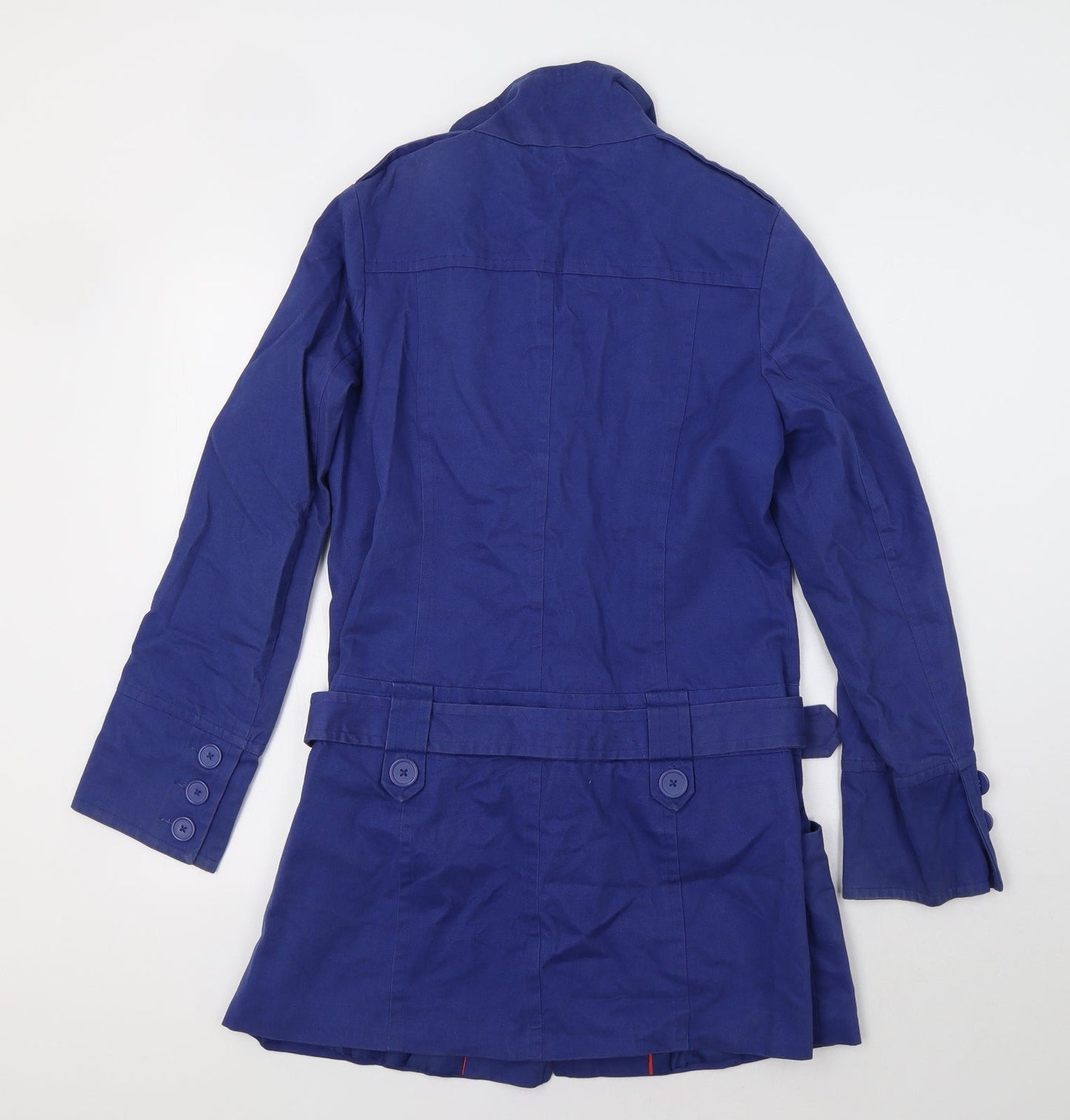 New Looki Womens Blue   Pea Coat Coat Size 12