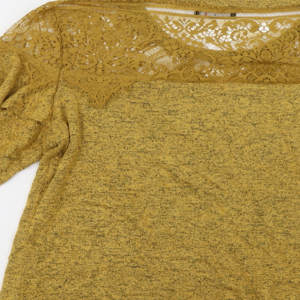 Womens UK Size M Klass Yellow Pullover Jumper