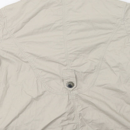 E-vie Womens Beige  Canvas Jacket  Size 18