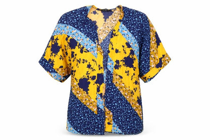 Front view of Dorothy Perkins women’s multicoloured floral cardigan jumper, size S