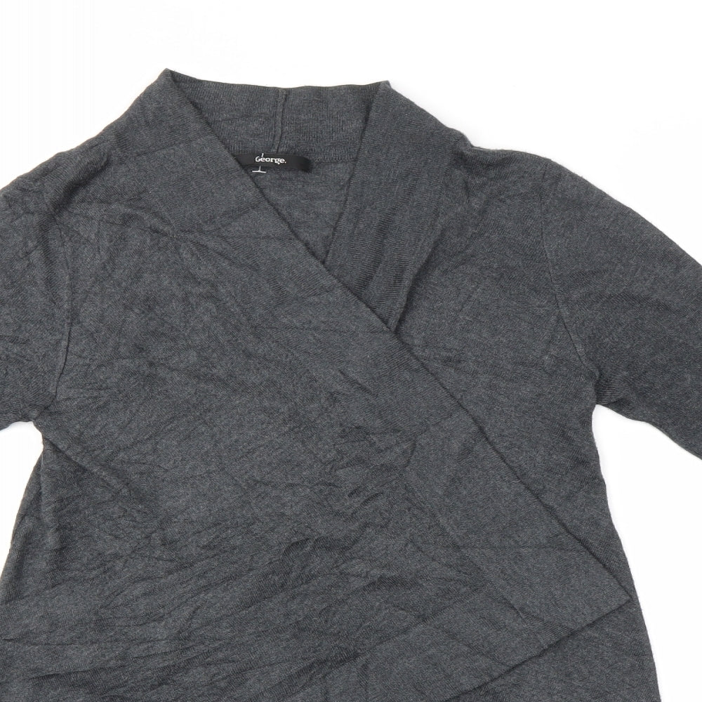 George Womens Grey   Cardigan Jumper Size 8