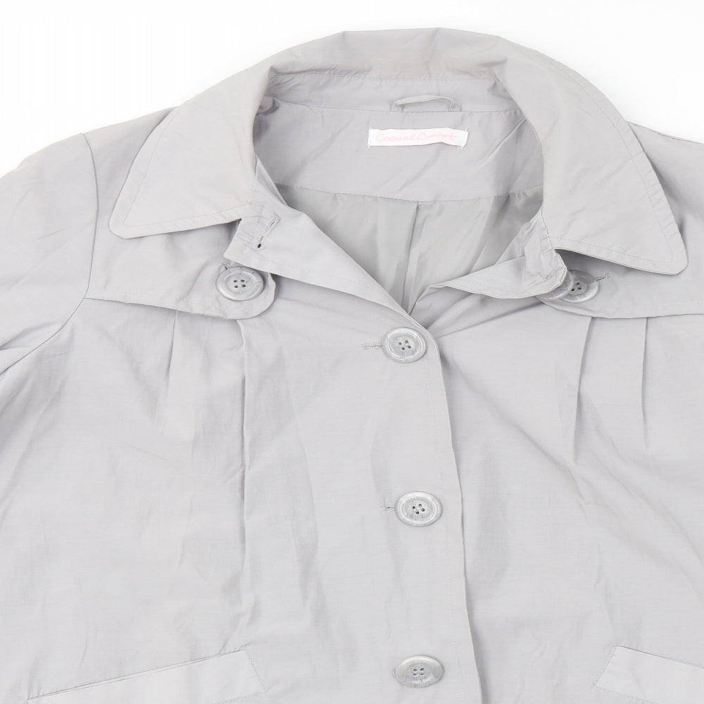 Womens UK Size 16 Casual Comfort Grey Overcoat