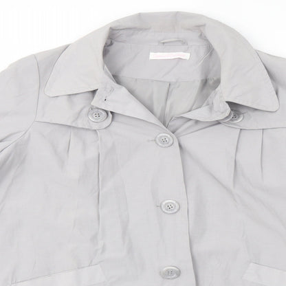 Womens UK Size 16 Casual Comfort Grey Overcoat