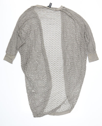Womens UK Size 10 Izabel LONDON Grey Cardigan Jumper