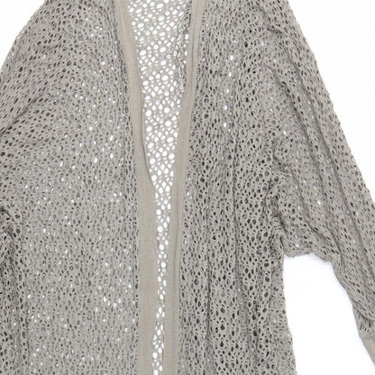 Womens UK Size 10 Izabel LONDON Grey Cardigan Jumper