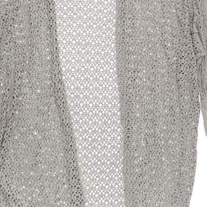 Womens UK Size 10 Izabel LONDON Grey Cardigan Jumper