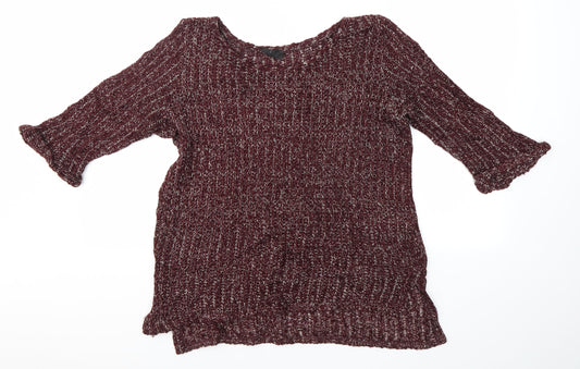 Womens UK Size 8 Topshop Brown Pullover Jumper