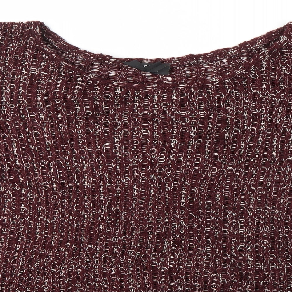 Womens UK Size 8 Topshop Brown Pullover Jumper