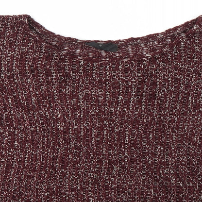 Womens UK Size 8 Topshop Brown Pullover Jumper