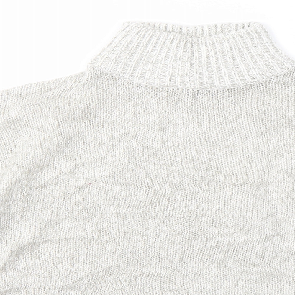 Womens UK Size S New Look Grey Pullover Jumper