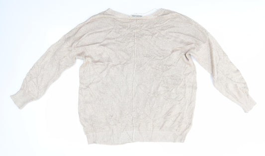 Womens UK Size M Wallis Gold Pullover Jumper