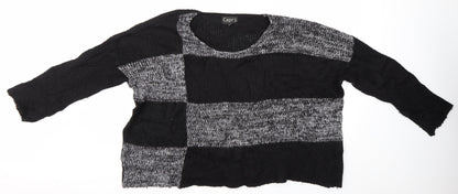Womens UK Size S Capri Black Pullover Jumper