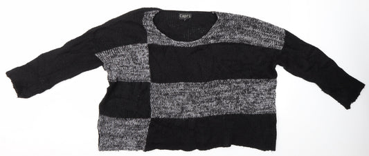 Womens UK Size S Capri Black Pullover Jumper