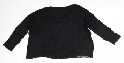 Womens UK Size S Capri Black Pullover Jumper
