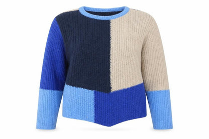 Womens UK Size L Fransa Multicoloured Pullover Jumper