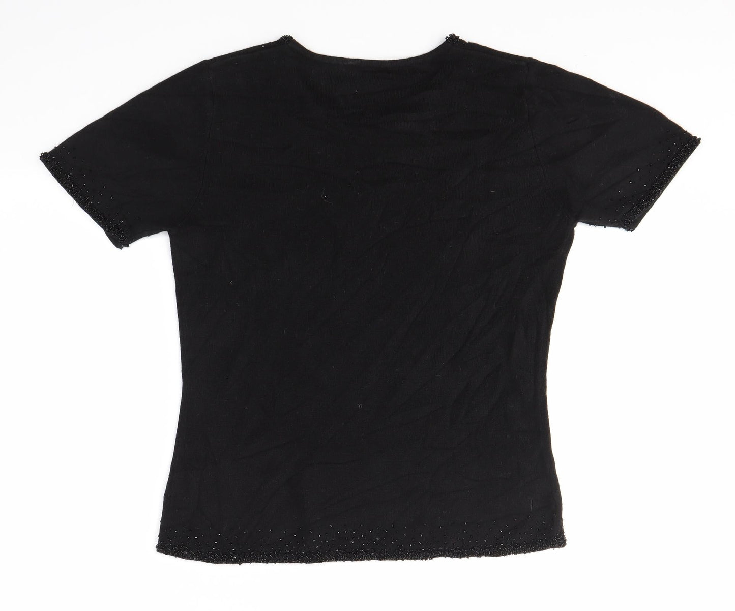 Womens UK Size S Fabrizio Black Pullover Jumper