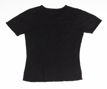 Womens UK Size S Fabrizio Black Pullover Jumper