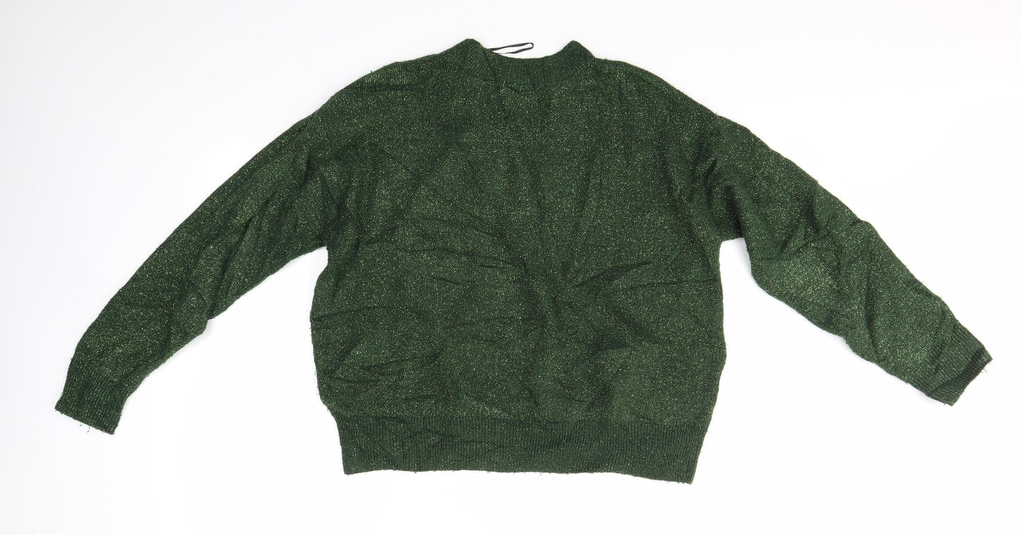 Womens UK Size S H&M Green Pullover Jumper