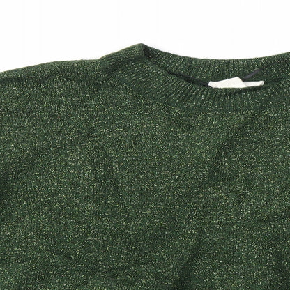 Womens UK Size S H&M Green Pullover Jumper