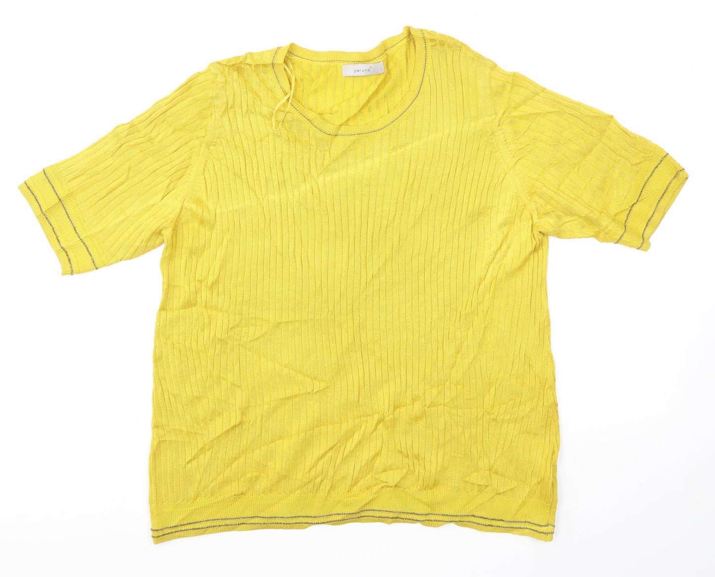 Womens UK Size 20 M&S Yellow Basic Blouse