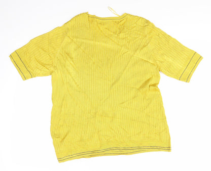 Womens UK Size 20 M&S Yellow Basic Blouse