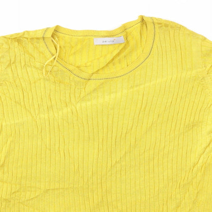 Womens UK Size 20 M&S Yellow Basic Blouse