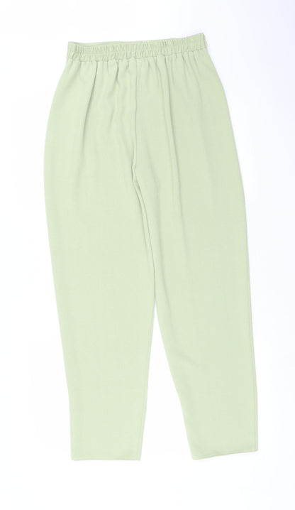 Womens UK Size 12 Preworn Regular Fit  Green Trousers