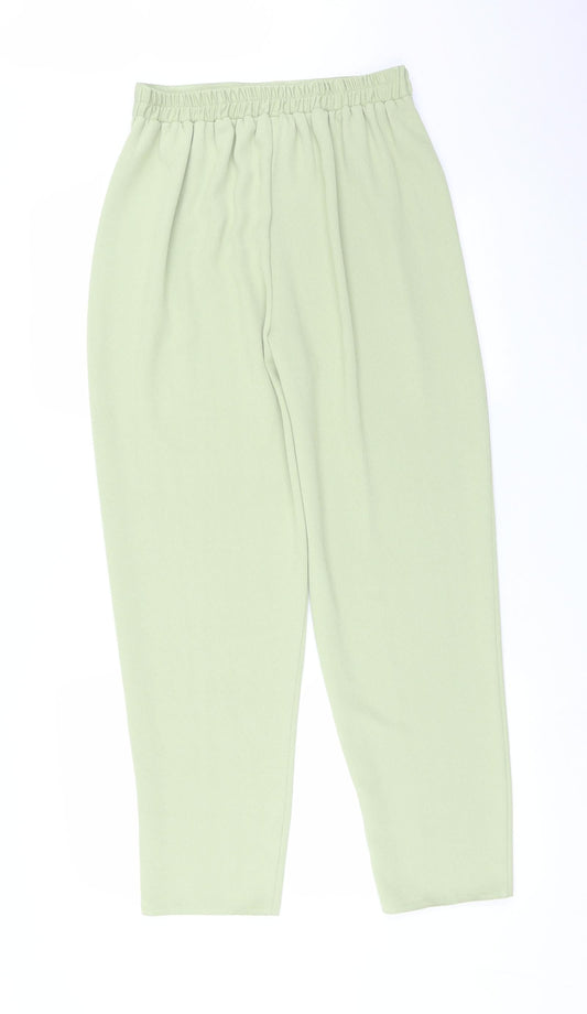 Womens UK Size 12 Preworn Regular Fit  Green Trousers