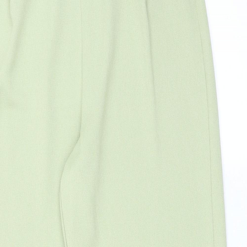 Womens UK Size 12 Preworn Regular Fit  Green Trousers