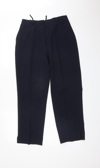 Womens UK Size 12 Preworn Regular Fit  Blue Trousers